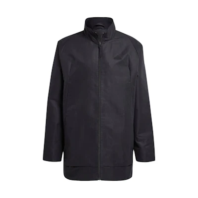 adidas Solid Color Stand Collar Zip Jacket Japan Edition - Black IJ6169-JAPAN