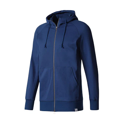 adidas Solid Color Zip-Up Slim Fit Sweatshirt Blue () CD8522-Blue