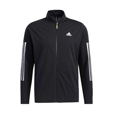 adidas Solid Color Zip-Up Stand Collar Jacket - Black GR8838