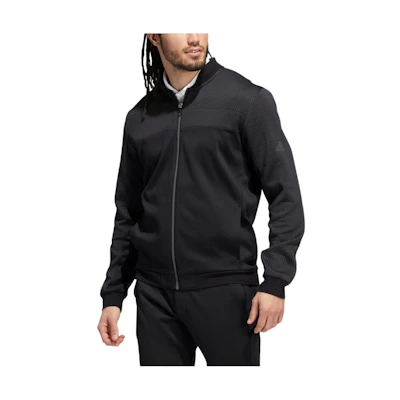adidas Solid Color Zip-Up Track Jacket Black HN5927