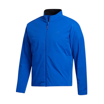 adidas Solid Color Zip-Up Track Jacket Blue FS6952