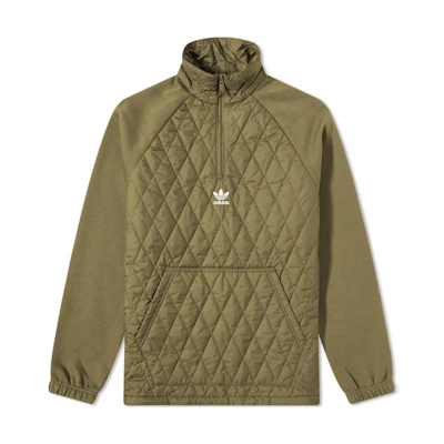 adidas Solid Green Sweatshirt with Logo Print H11441