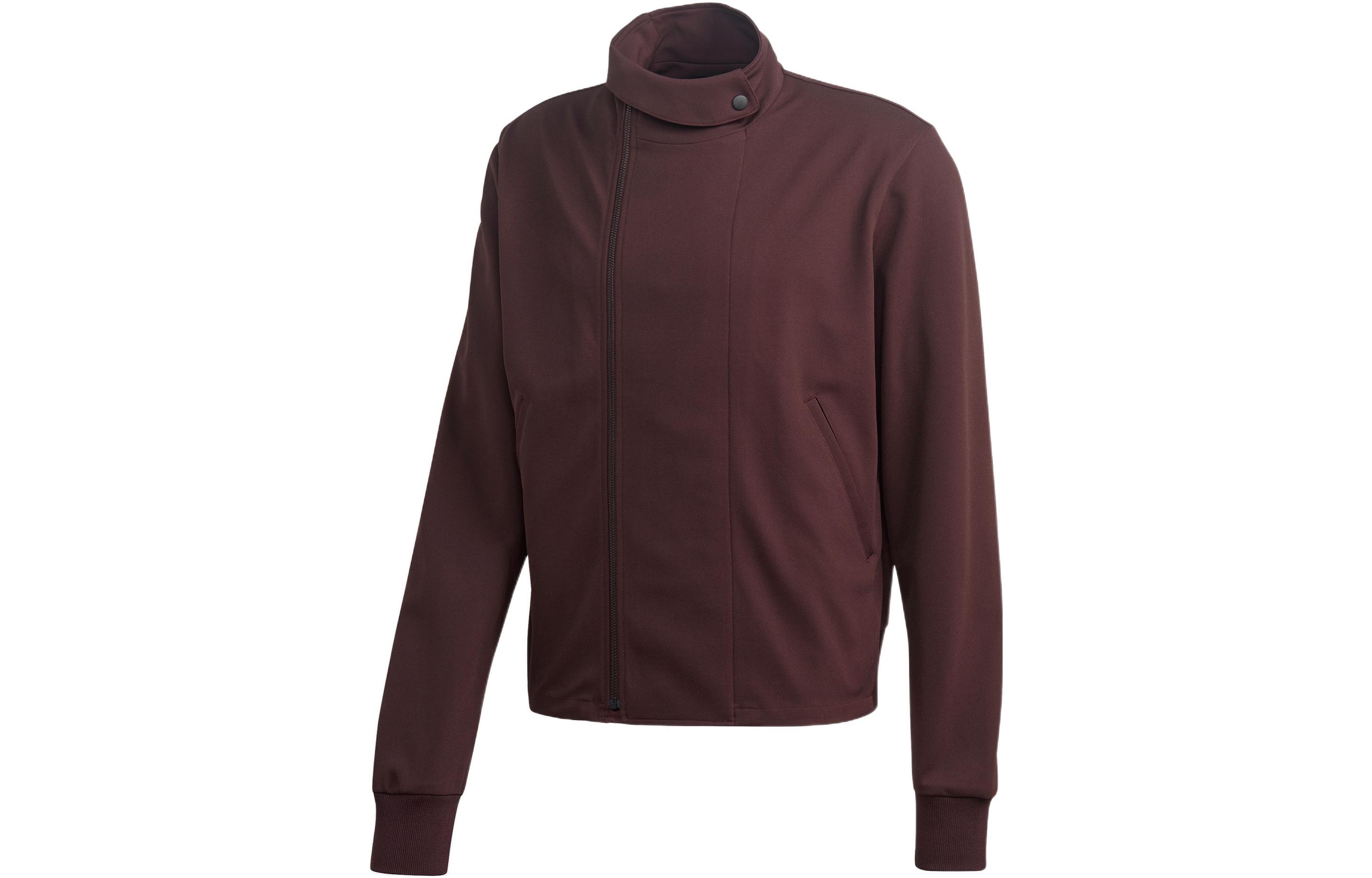 adidas Solid High-Neck Jacket Red Brown GK4371