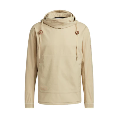adidas Solid Logo Brown Hoodie Long Sleeve Pullover HN0636