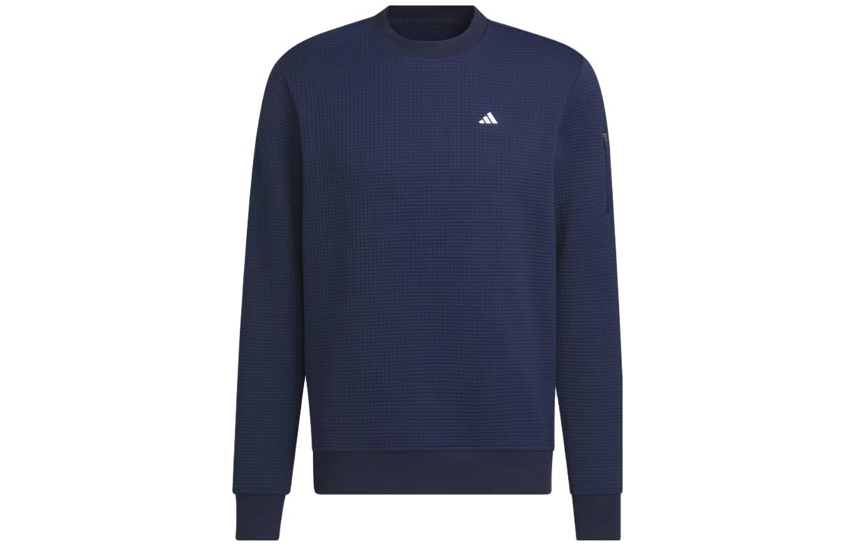 adidas Solid Logo Crewneck Pullover Jacket Navy (Japan Edition) IL6746-JAPAN