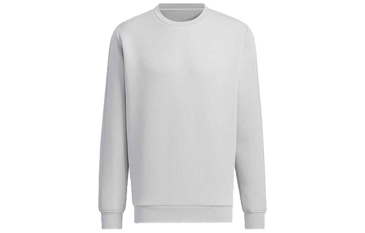 adidas Solid Logo Crewneck Sweatshirt Light Grey JE8635
