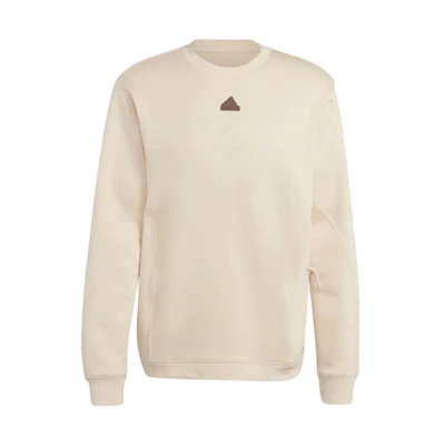 adidas Solid Logo Crewneck Sweatshirt Off-White IC9734