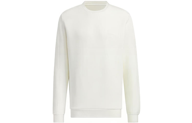 adidas Solid Logo Crewneck Sweatshirt White JE8634