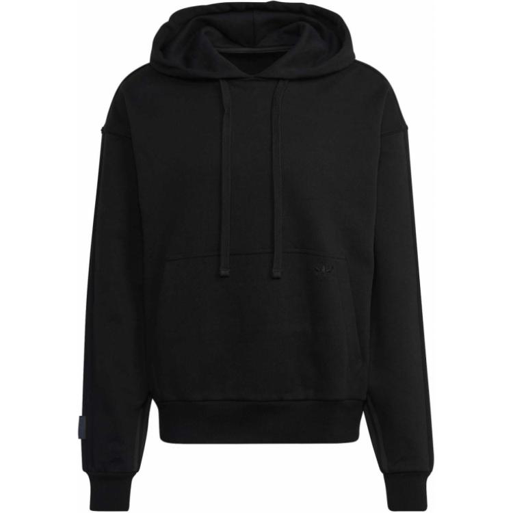 adidas Solid Logo Drawstring Hoodie Black HM5115