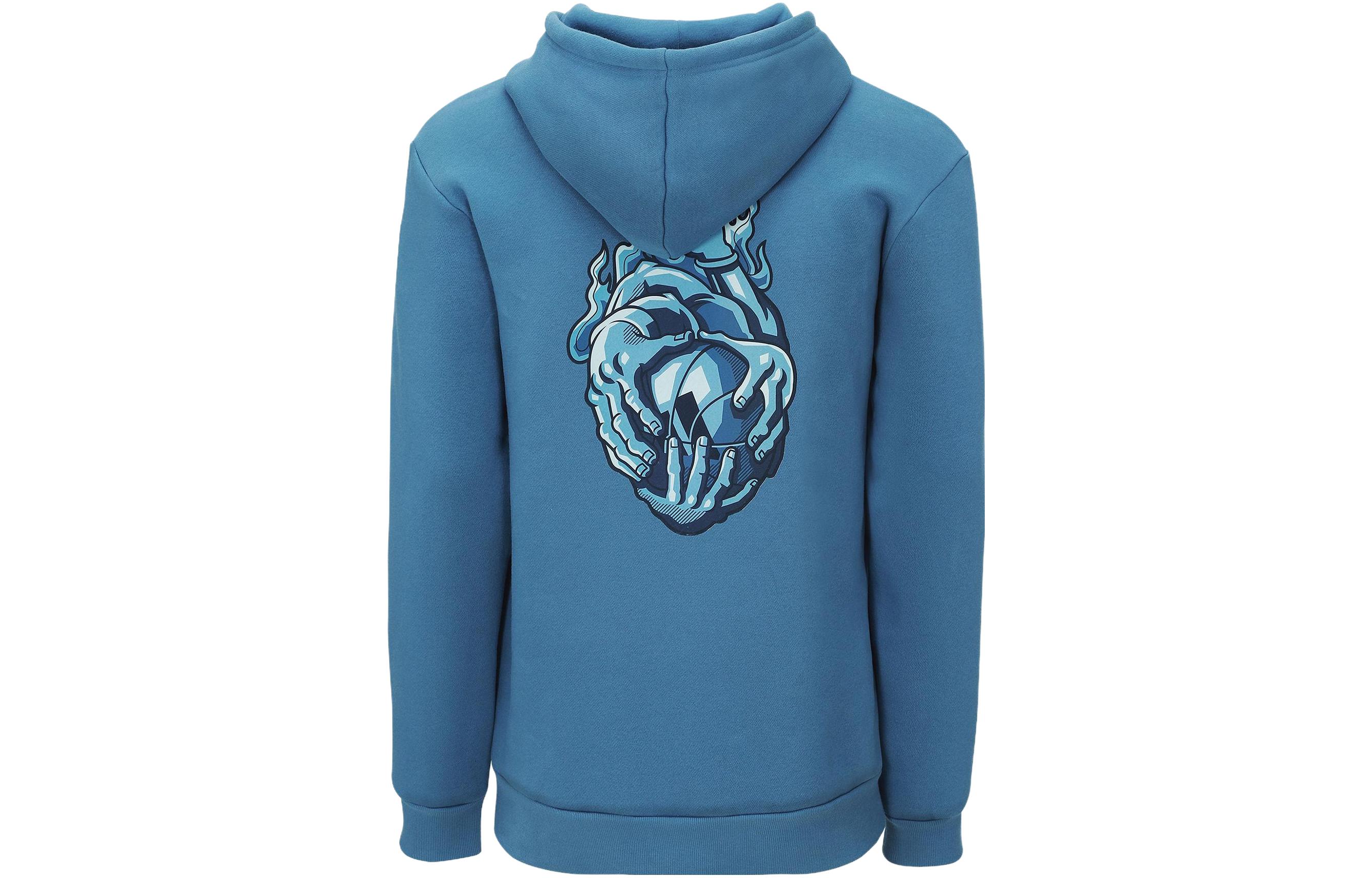 adidas Solid Logo Fleece Sweatshirt Blue IA6671