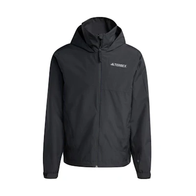 adidas Solid Logo Graphic Hoodie Jacket Black HN5455