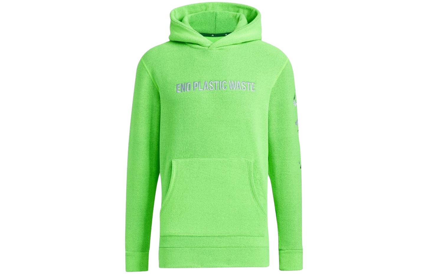 adidas Solid Logo Hoodie Fluorescent Green HY0943