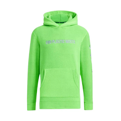adidas Solid Logo Hoodie Fluorescent Green HY0943