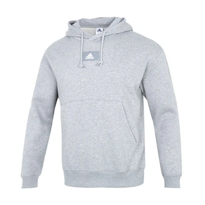 adidas Solid Logo Hoodie Gray - Casual Sportswear HK2830
