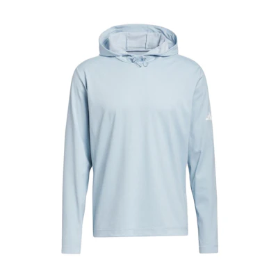adidas Solid Logo Loose Fit Hoodie Light Blue HZ0418