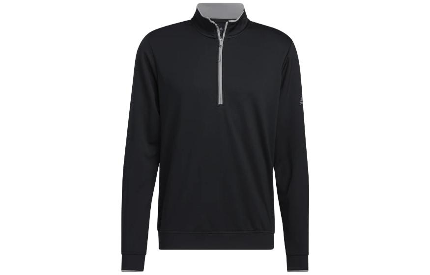 adidas Solid Logo Print Sweatshirt Black H54060