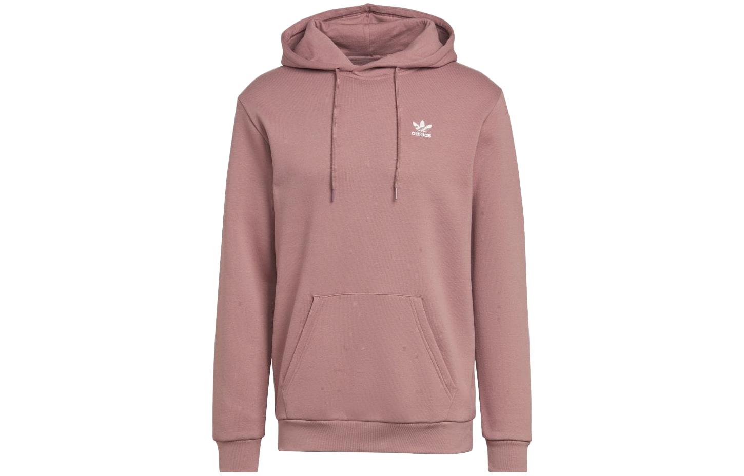 adidas Solid Logo Pullover Hoodie Oxidized Red Japan Edition Mens HK0100-JAPAN