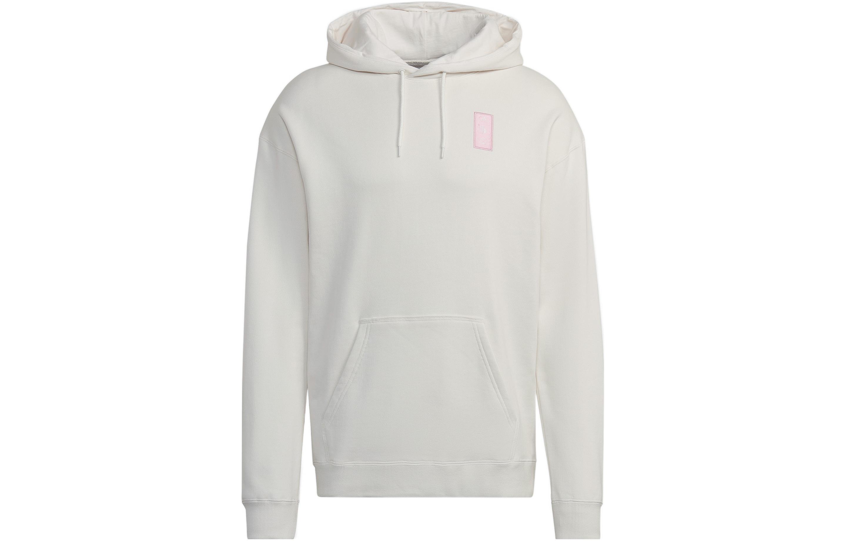 adidas Solid Logo Pullover Sweatshirt White HT2099