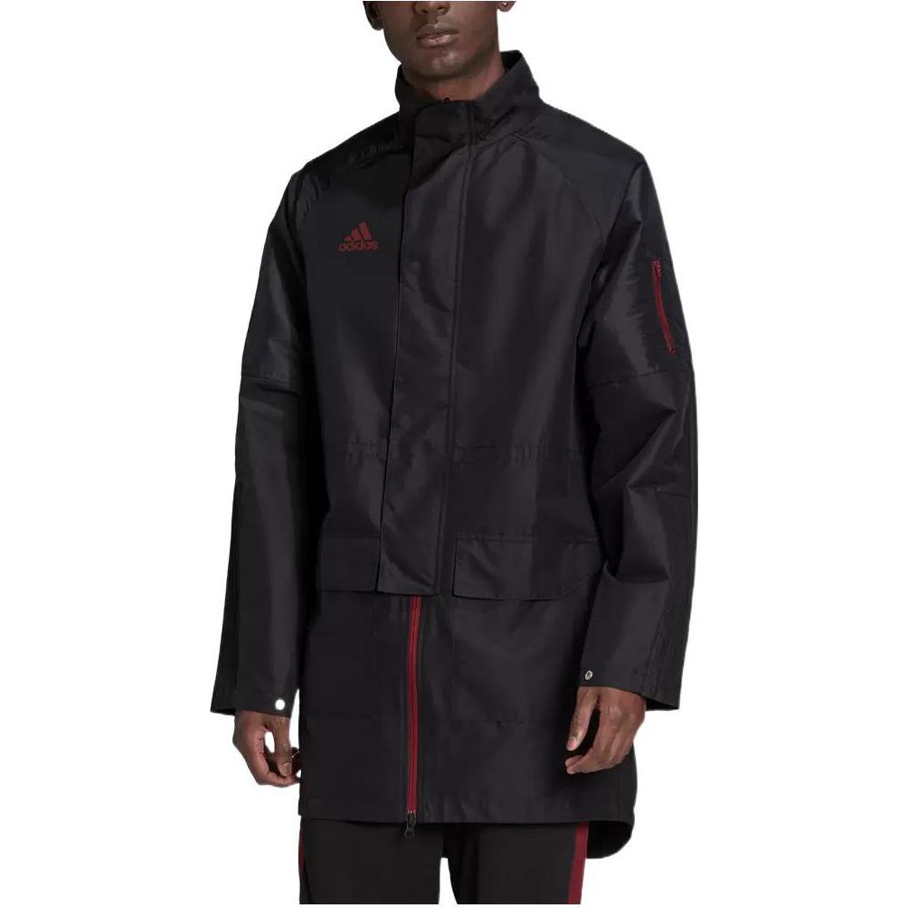 adidas Solid Logo Soccer Track Jacket Black H60013
