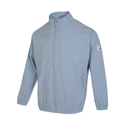 adidas Solid Logo Woven Stand Collar Jacket Blue IP4952