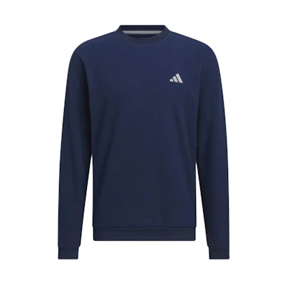 adidas Solid Navy Blue Crewneck Loose Fit Long Sleeve Sweatshirt HZ8144