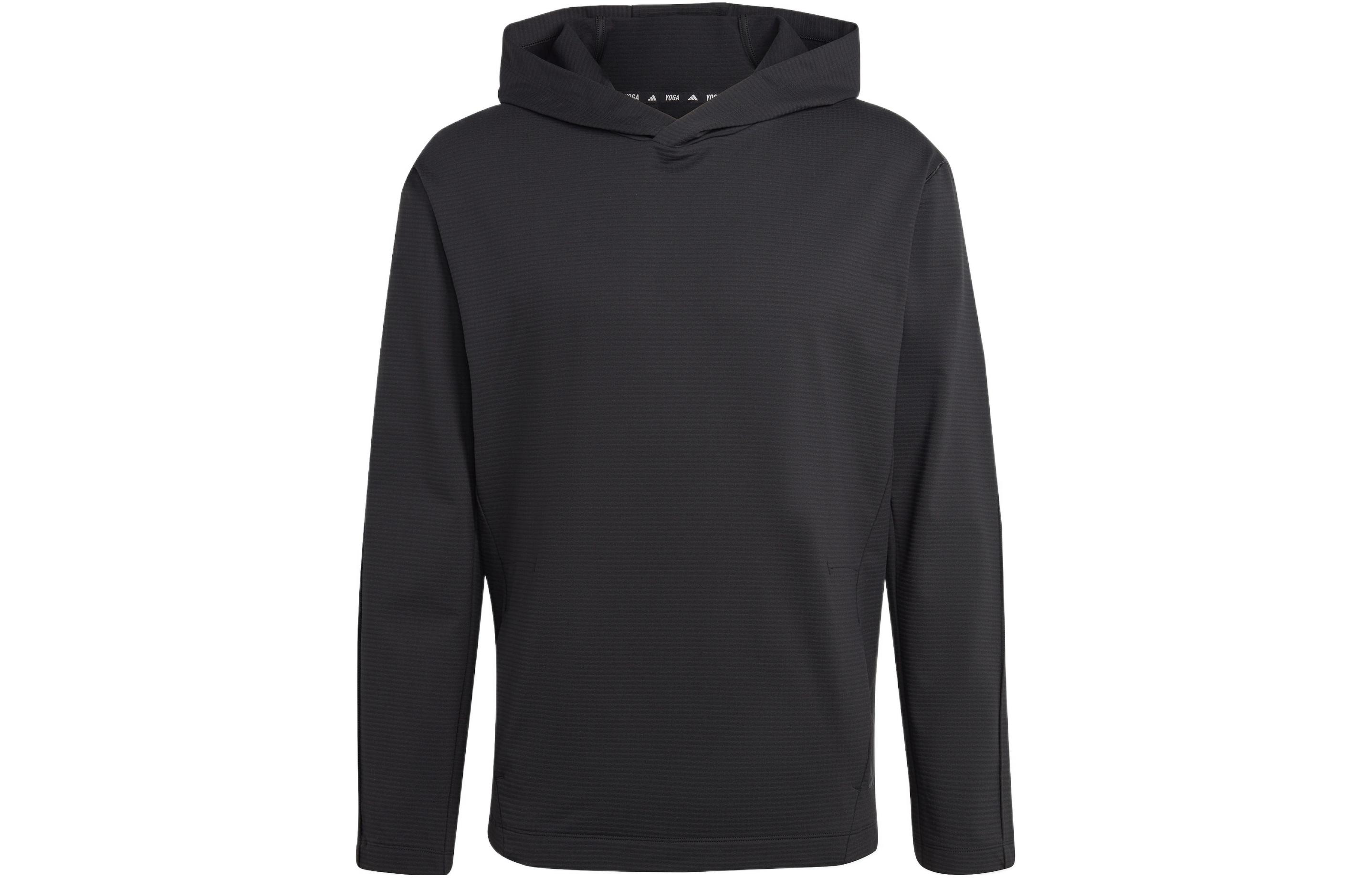 adidas Solid Pattern Graphic Hoodie Black IB8968