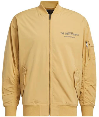 adidas 字母印花拉鍊飛行夾克 - 卡其 IB2758 Buy adidas 字母印花拉鍊飛行夾克 - 卡其 IB2758