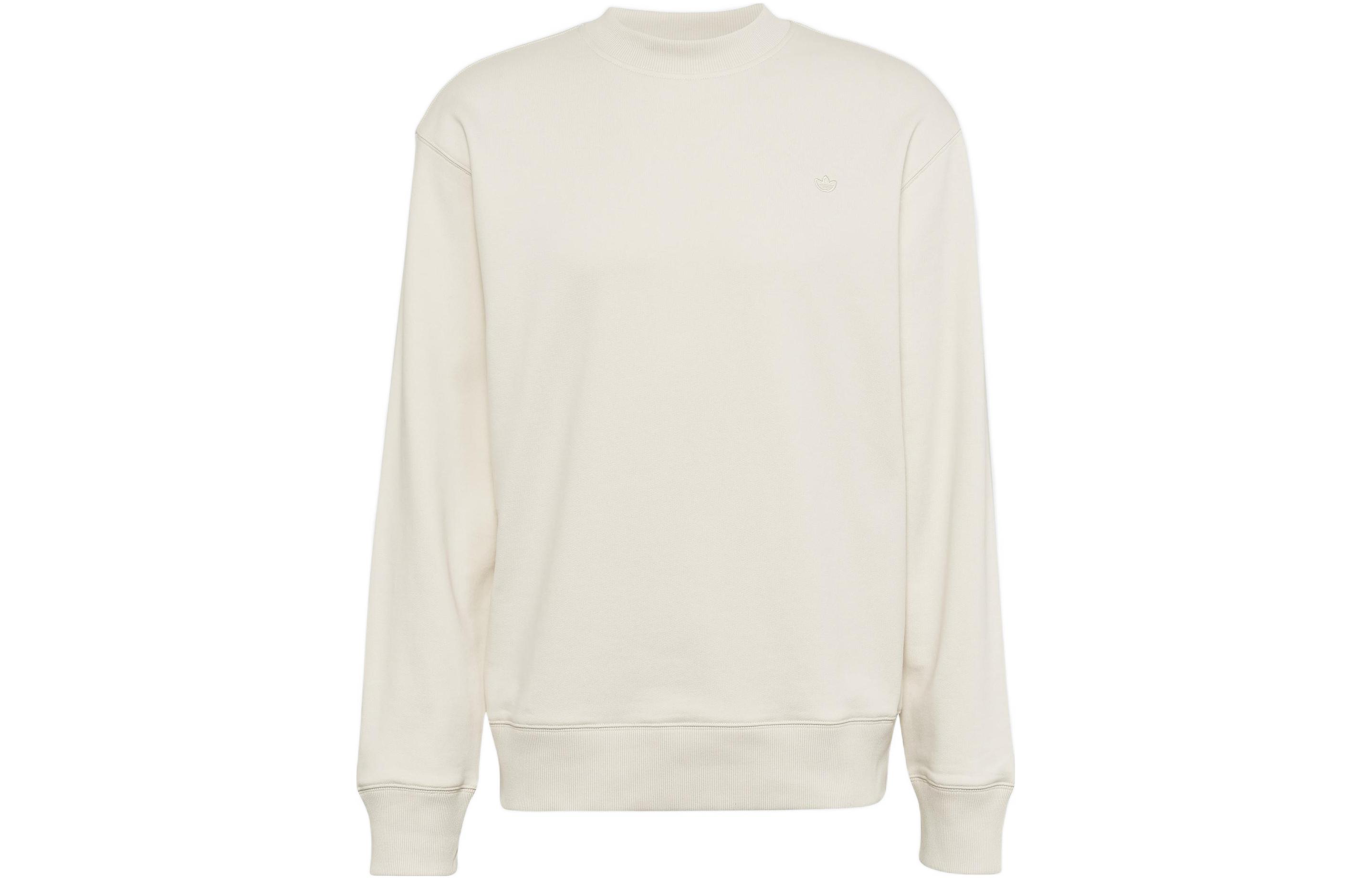 adidas Solid Pullover Sweatshirt Light Beige IC8080