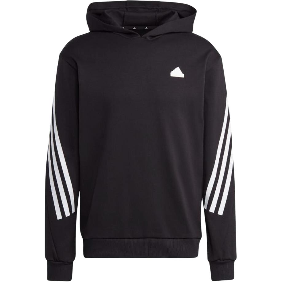 adidas Solid Stripe Hoodie Black Long-Sleeve S2267