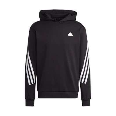 adidas Solid Stripe Hoodie Black Long-Sleeve S2267