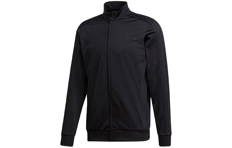 adidas Solid Stripe Track Jacket Black DU0447-JAPAN