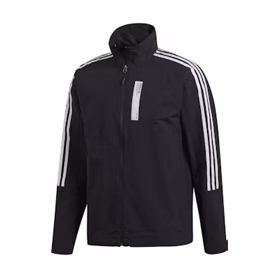 adidas Solid Striped Zip-Up Track Jacket Black DH2276