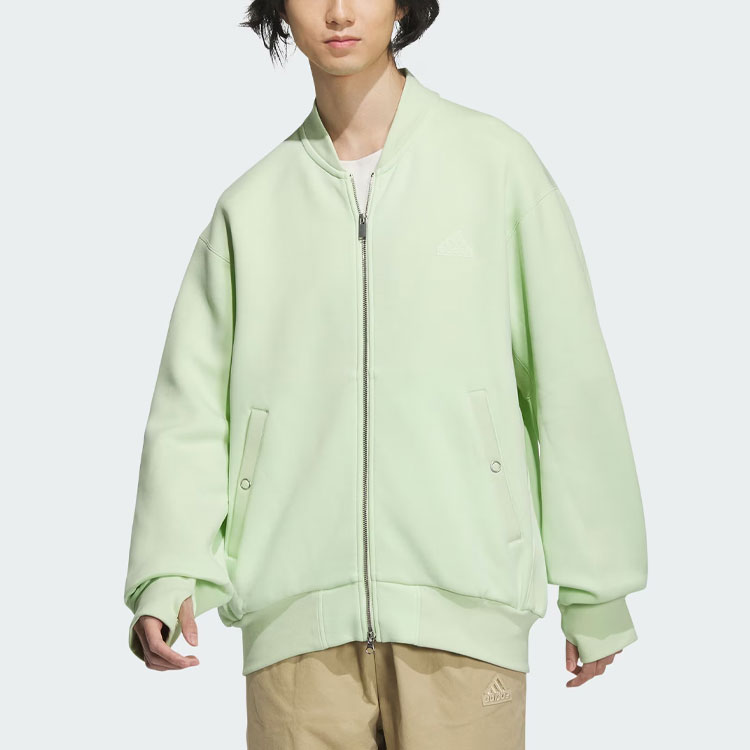 Lookbook Jaket Bomber adidas Spacer Lime Green Kasual dan Atletis Outerwear JJ3790