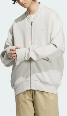adidas Spacer Bomber Jaket Loose Fit Casual Outerwear - Warna Talc JJ3789 Lookbook adidas Spacer Bomber Jaket Loose Fit Casual Outerwear - Warna Talc JJ3789