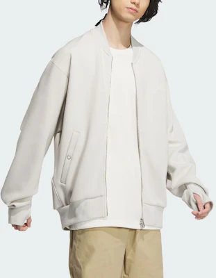 adidas Spacer Bomber Jaket Loose Fit Casual Outerwear - Warna Talc JJ3789 Purchase adidas Spacer Bomber Jaket Loose Fit Casual Outerwear - Warna Talc JJ3789