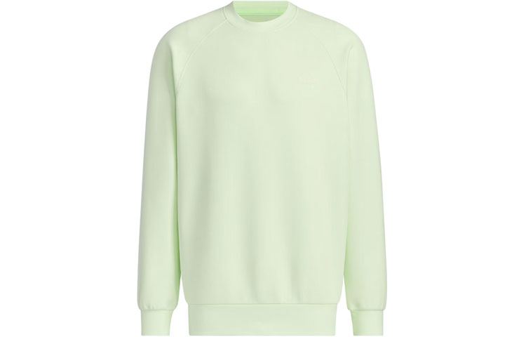 adidas Spacer Crew Logo Lime Green Sweatshirt Long Sleeve Pullover JJ3787