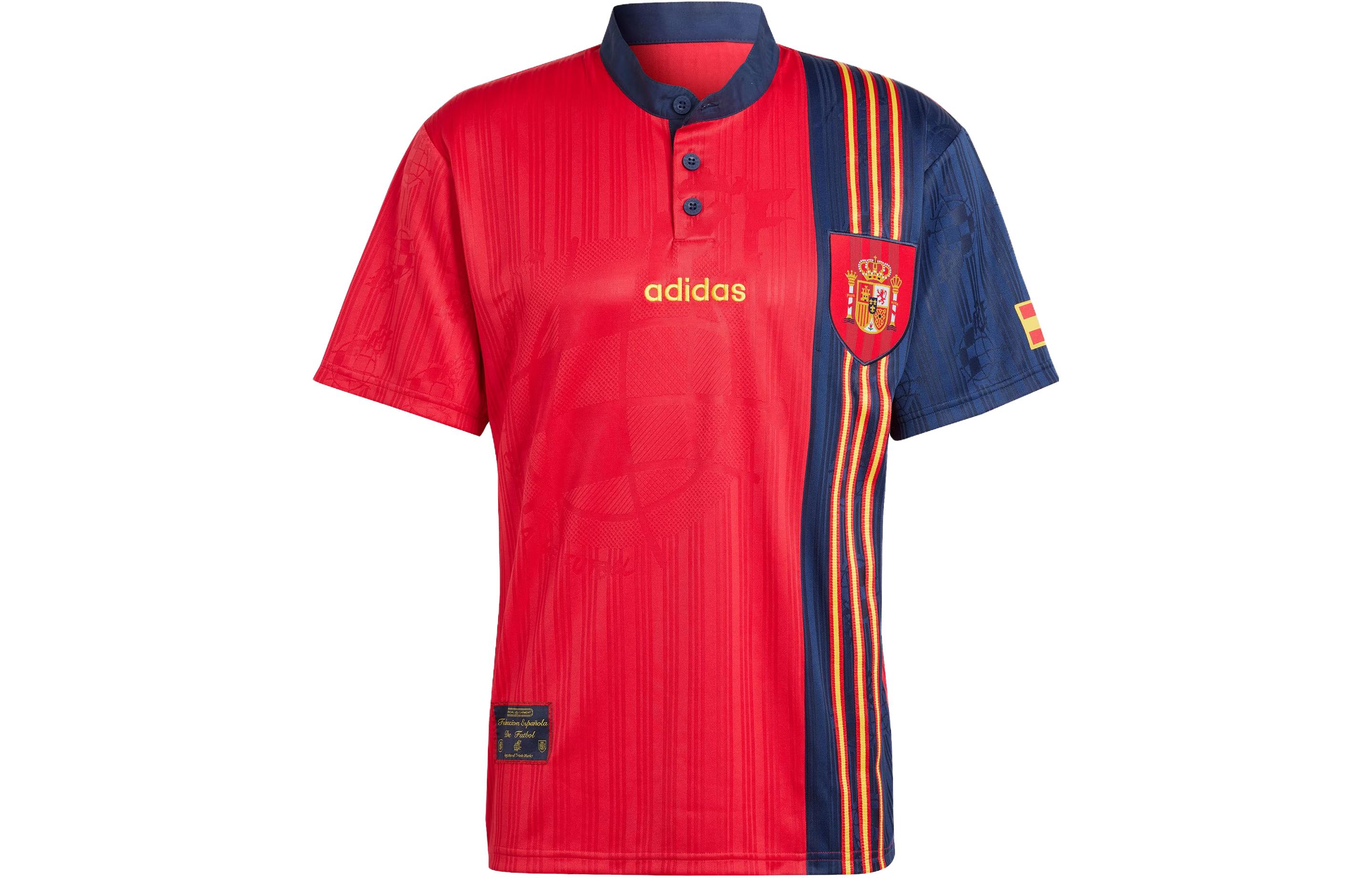 adidas Spain 1996 Home Jersey Dark Red Retro Football Shirt IT7754