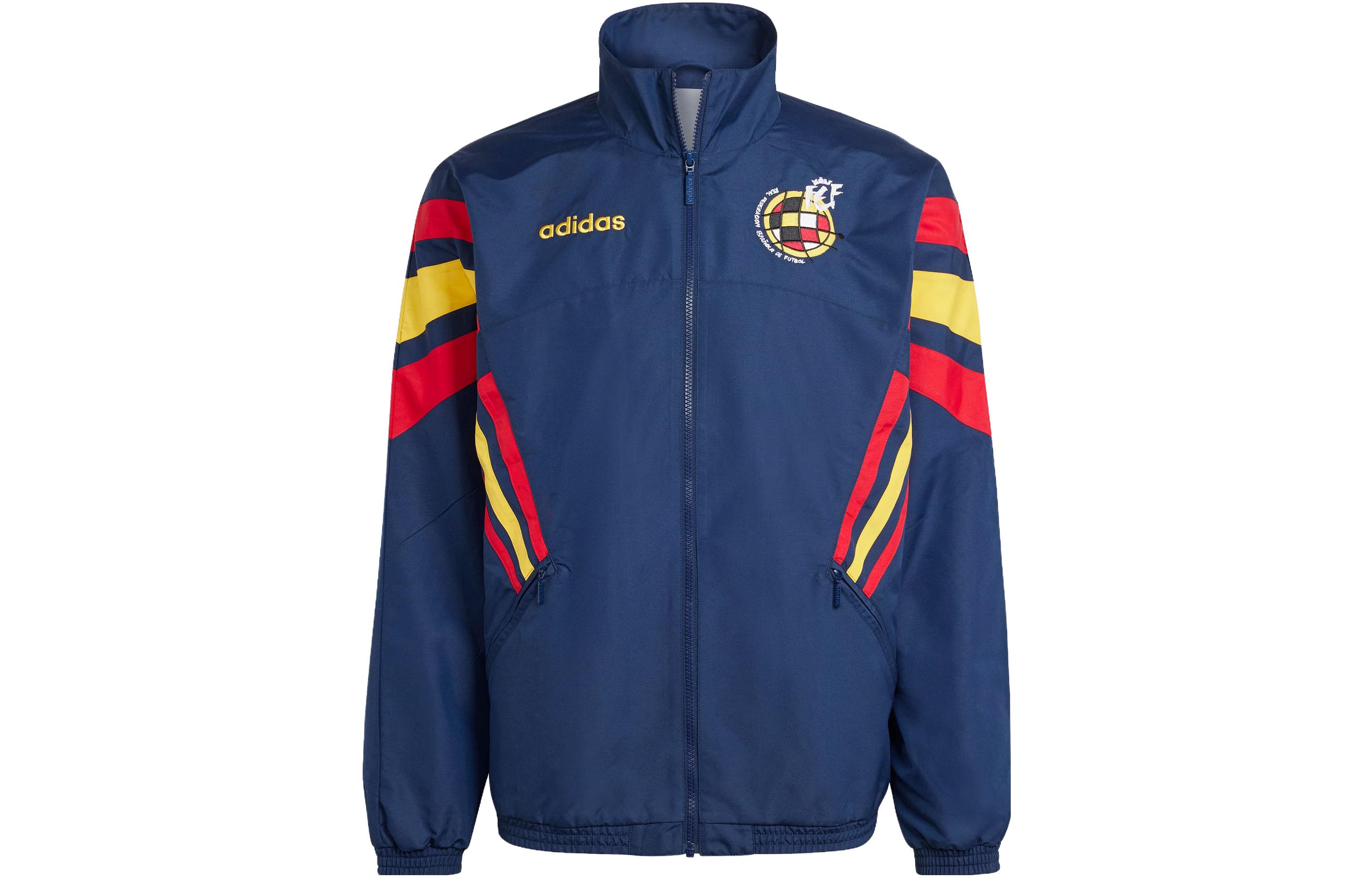 adidas Spain 1996 Retro Woven Track Jacket Navy Blue Soccer Jacket IT7753