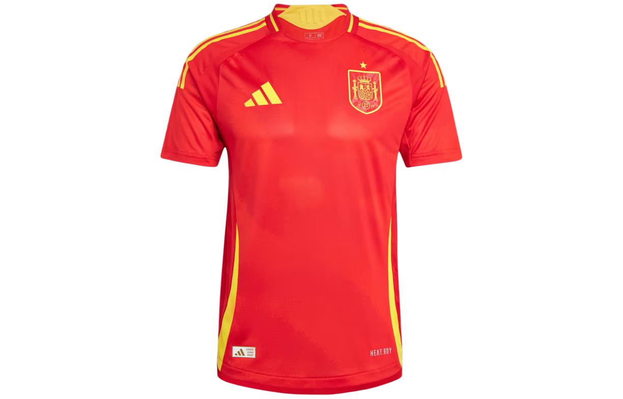 adidas Spain 2024 Home Authentic Jersey Red Short Sleeve Soccer Shirt Player Version. IP9333