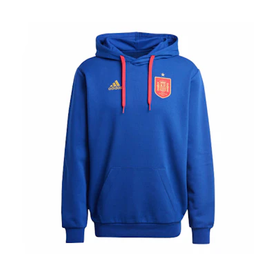 adidas Spain DNA Hoodie Pullover Blue with Logo Embroidery IU2126