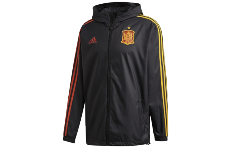 adidas Spain National Team Football Jacket Black FI6302