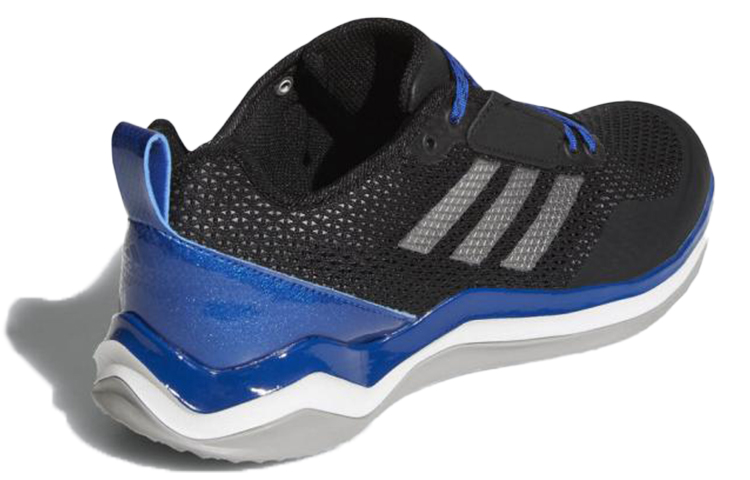 Shop adidas 迅捷訓練師3 舒適耐磨棒球鞋 黑藍
