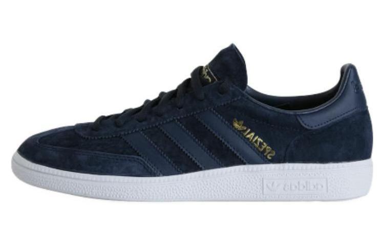 Buy adidas originals Spezial 深海军蓝金色 圓頭舒適 百搭休閒 保暖防滑 低帮 板鞋 男女同款 藍色