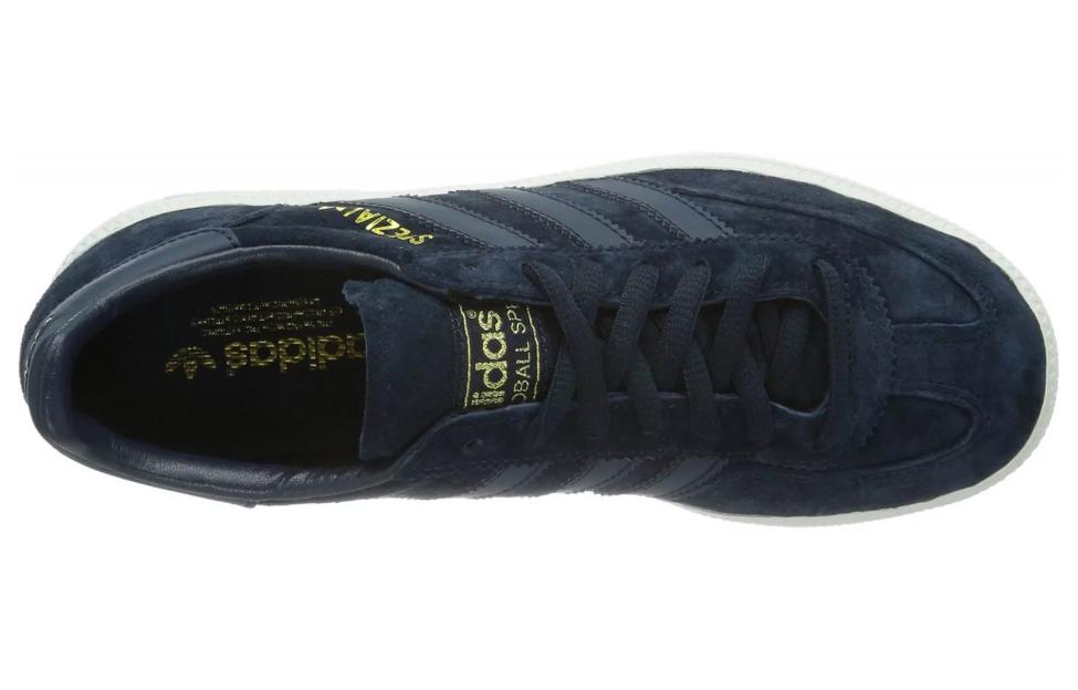 Lookbook adidas originals Spezial 深海军蓝金色 圓頭舒適 百搭休閒 保暖防滑 低帮 板鞋 男女同款 藍色