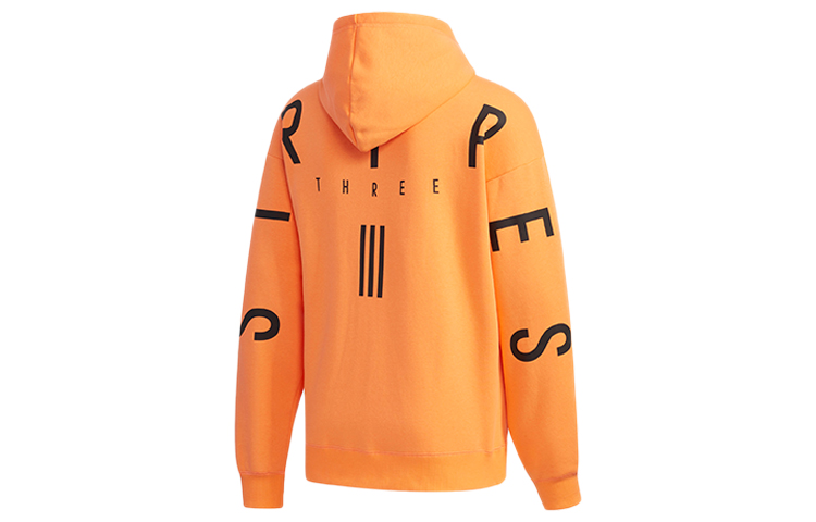 adidas Sport 2 Street Letter Print Orange Hoodie Jacket ED1996