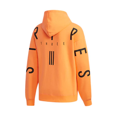 adidas Sport 2 Street Letter Print Orange Hoodie Jacket ED1996