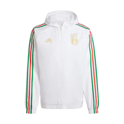 adidas Sport Performance 3-Stripes Colorblock Hoodie Jacket White () IU2107