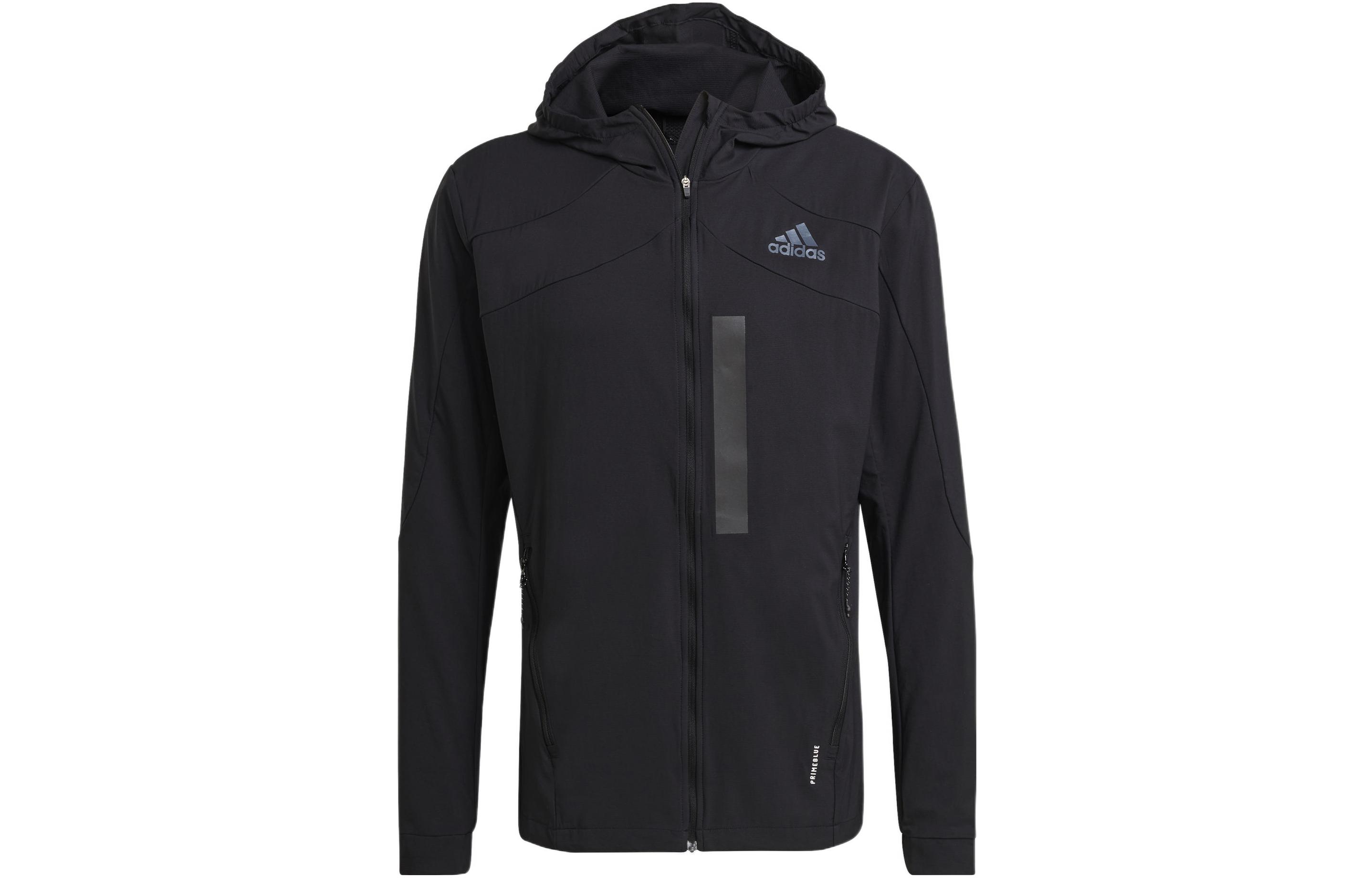 adidas Sport Performance Logo Print Zip Hoodie Jacket - Black GM4949