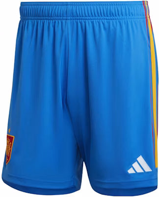 adidas Sport Performance Spain 2022 Striped Embroidered Soccer Shorts Blue Mens HE2025 Buy adidas Sport Performance Spain 2022 Striped Embroidered Soccer Shorts Blue Mens HE2025