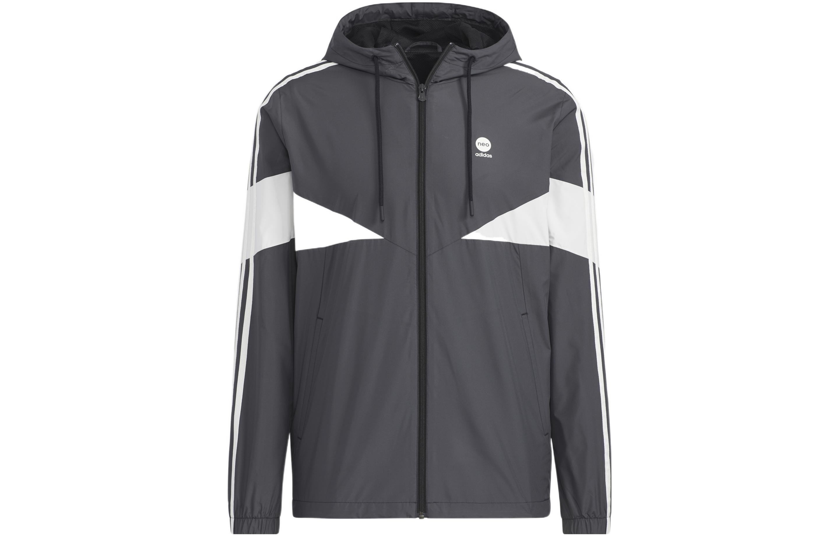 adidas Sports Hooded Jacket Black HM7430
